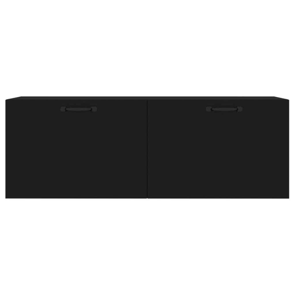 vidaXL Szafka wisząca, czarna, 100x36,5x35 cm, materiał drewnopochodny
