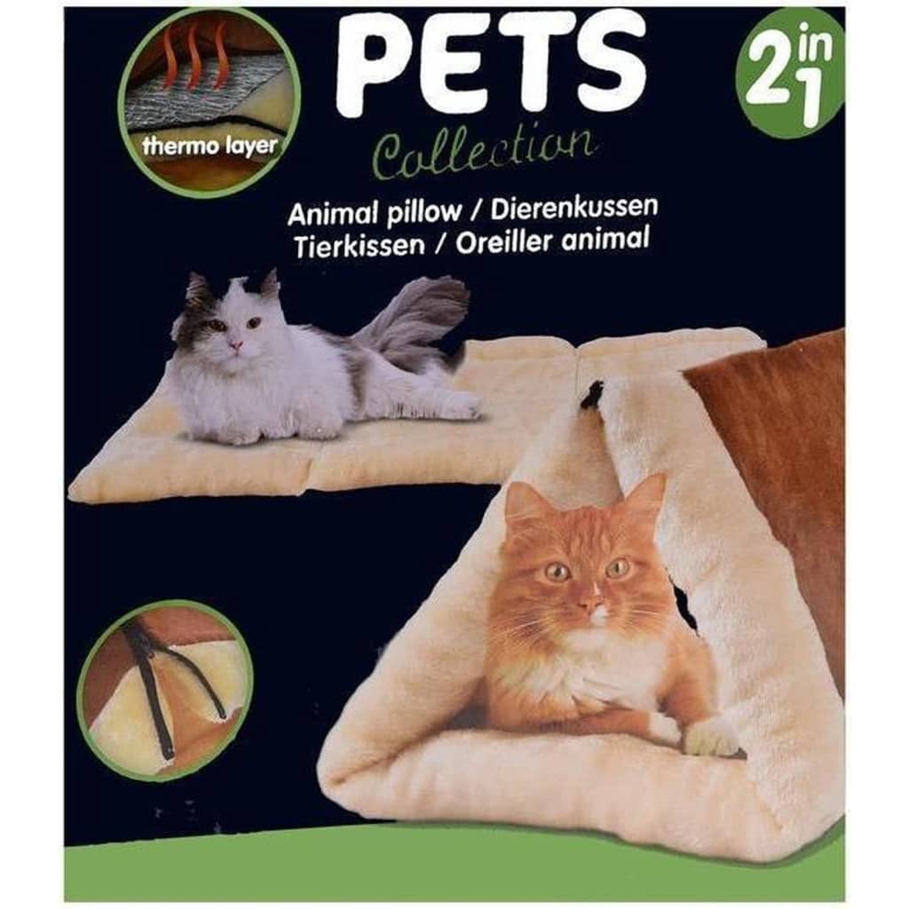 Pets Collection Legowisko i tunel dla kota, 2-w-1, 90x60 cm