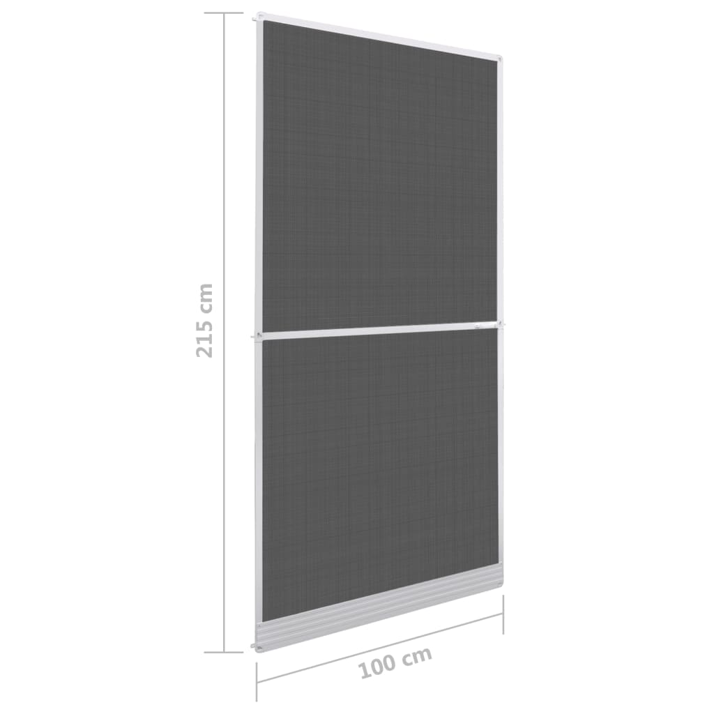 vidaXL Moskitiera na drzwi na zawiasach, biała, 100 x 215 cm