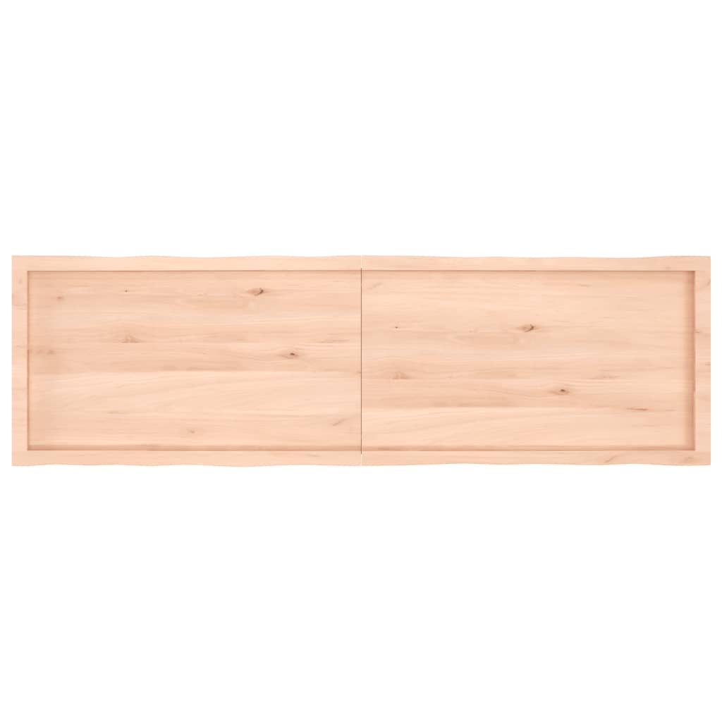 vidaXL Blat stołu, 180x50x(2-6)cm, surowy lity dąb naturalną krawędzią