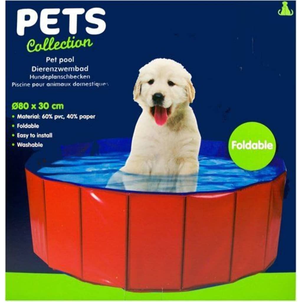 Pets Collection Składany basen dla zwierząt, 80x30 cm