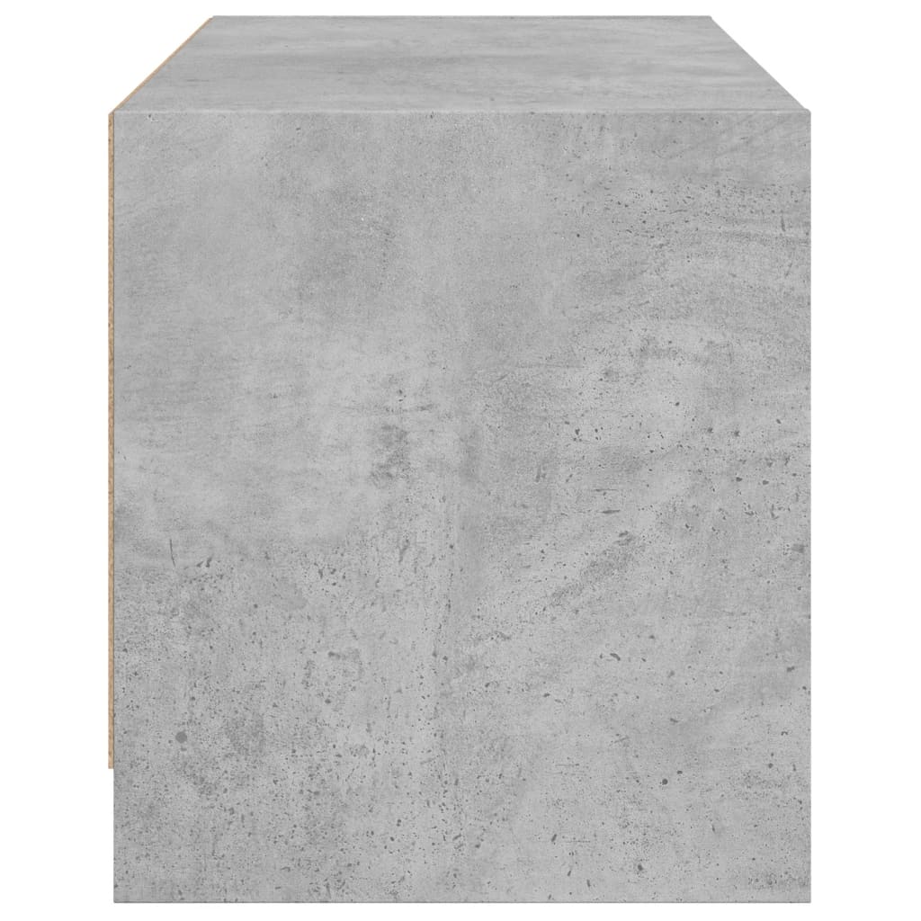 vidaXL Szafka ze szklanymi drzwiami, szarość betonu, 68x37x42 cm