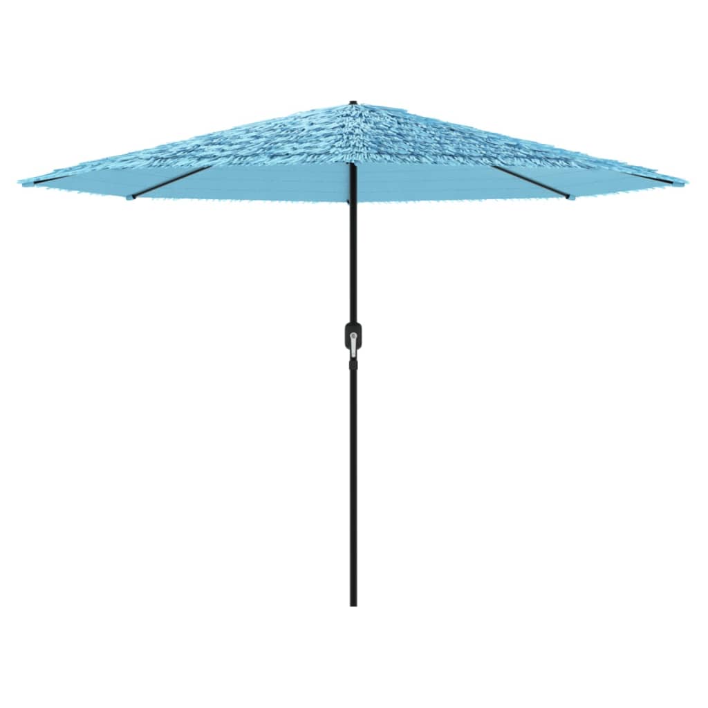 vidaXL Parasol ogrodowy na stalowym słupku, niebieski, 388x388x248 cm