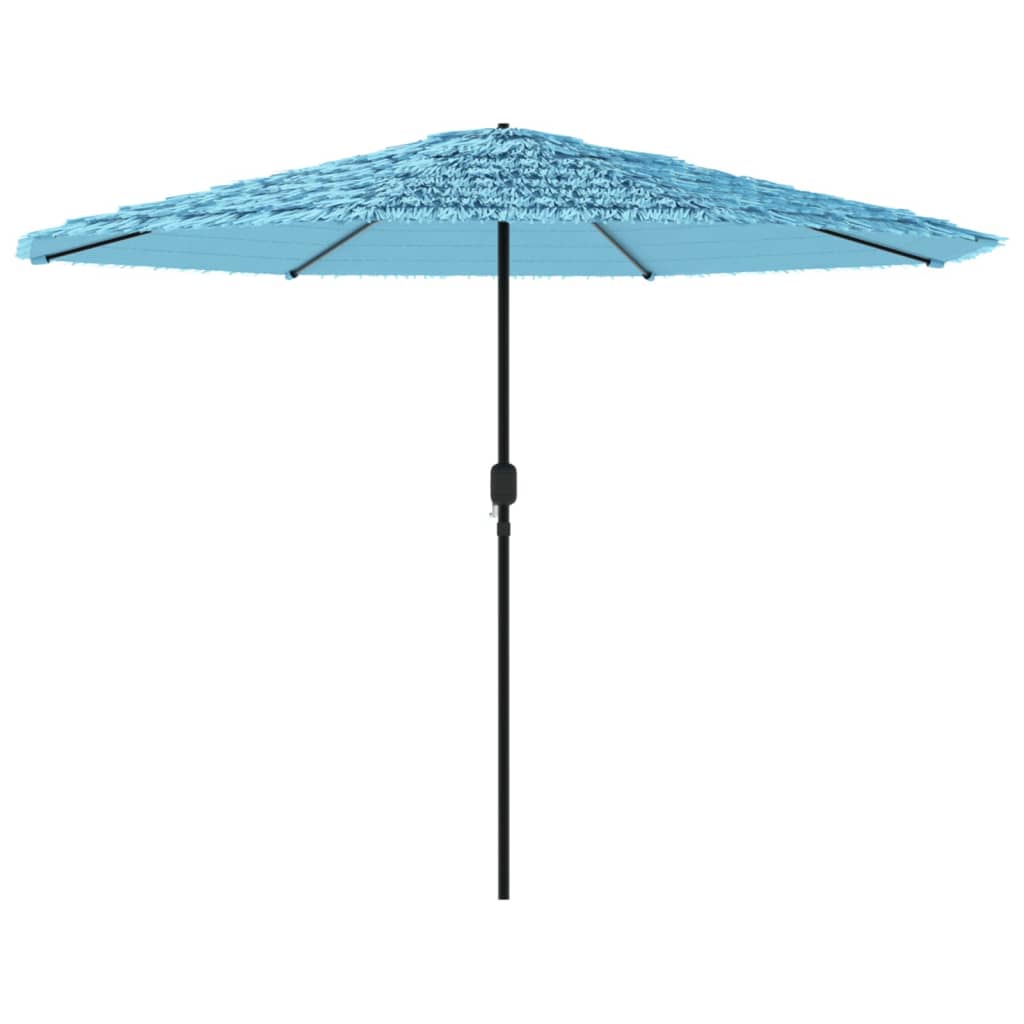 vidaXL Parasol ogrodowy na stalowym słupku, niebieski, 388x388x248 cm