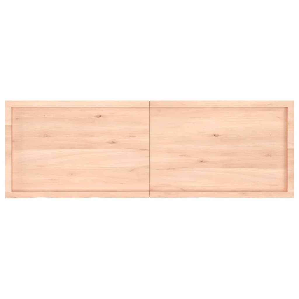 vidaXL Blat stołu, 180x60x(2-4)cm, surowe lite drewno dębowe