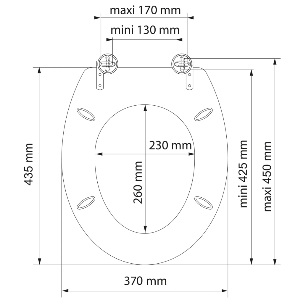 SCHÜTTE Deska sedesowa SEA STONE, MDF