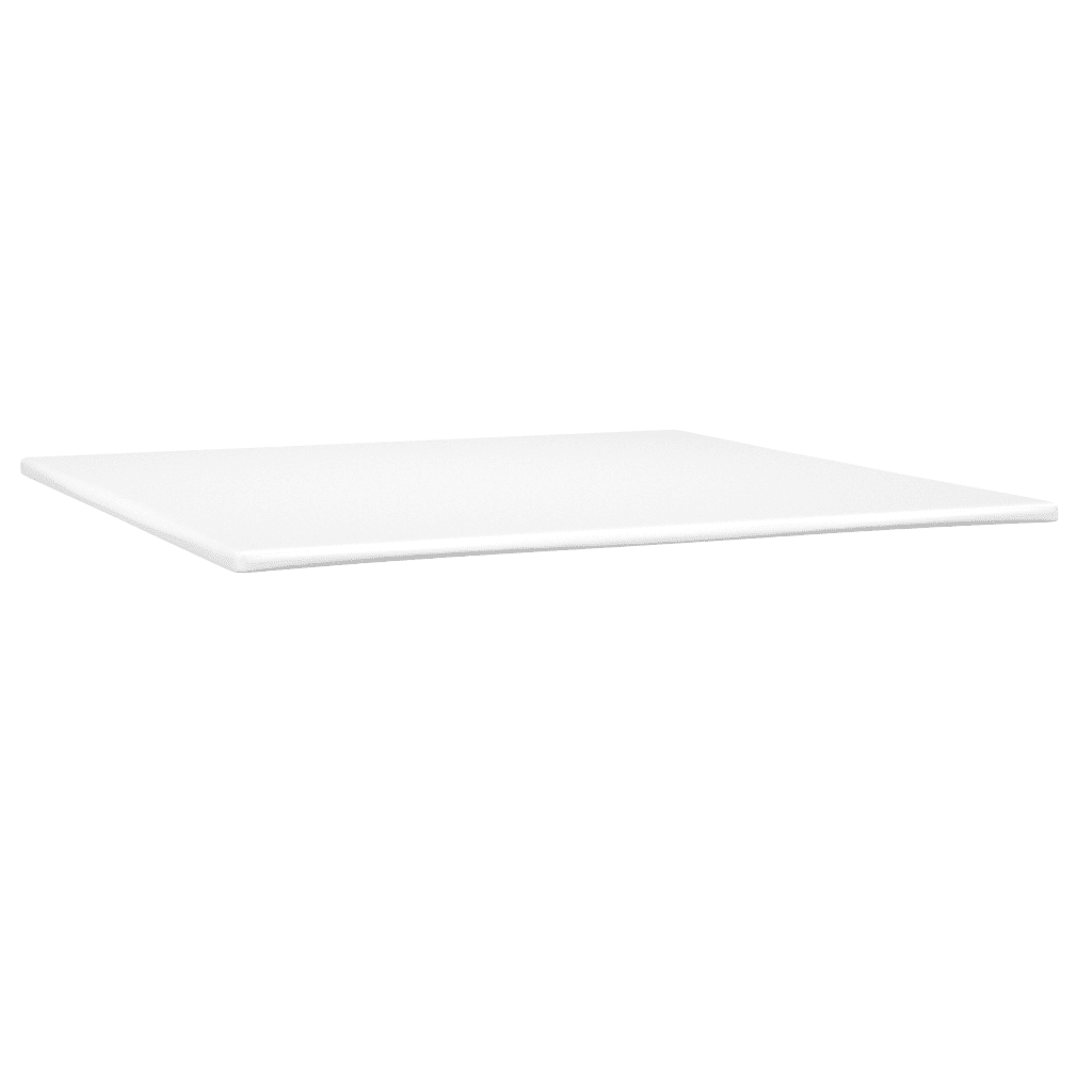 vidaXL Łóżko kontynentalne, materac i LED cappuccino 200x200 cm