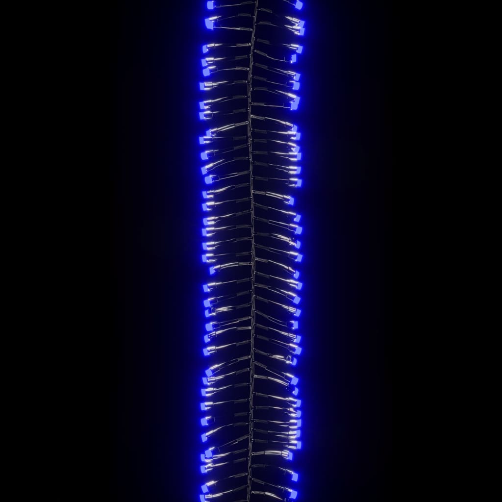 vidaXL Sznur lampek LED, 2000 niebieskich diod, 17 m, PVC