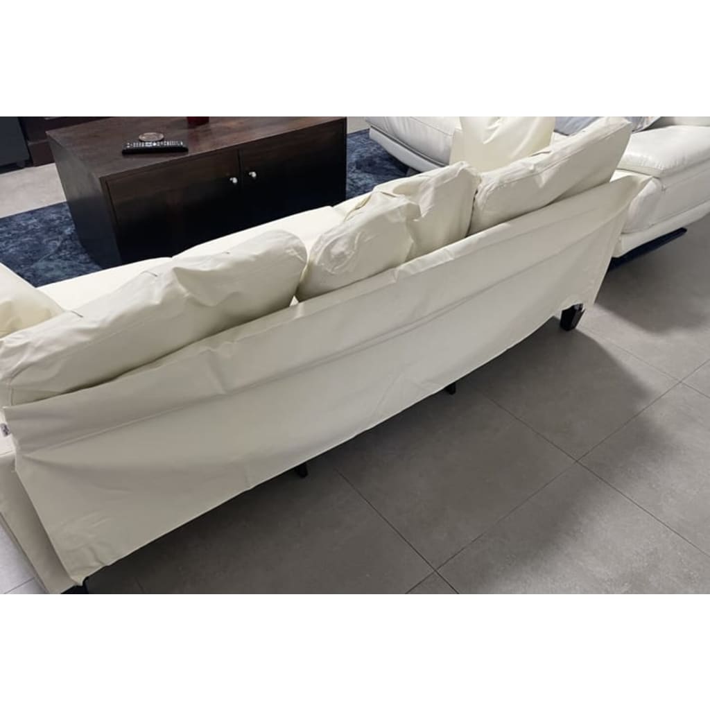 vidaXL Sofa 3-osobowa, ciemnoszara, 180 cm, tkanina, klasa B