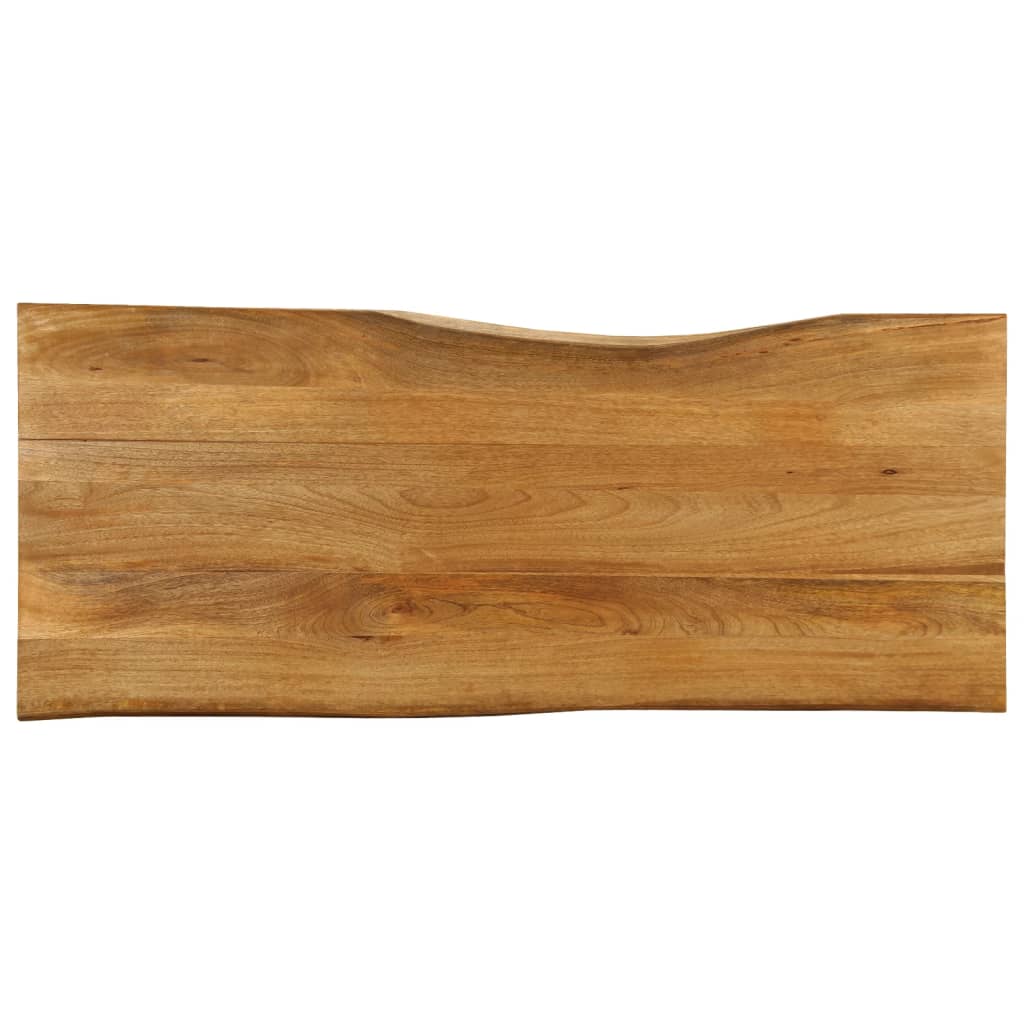 vidaXL Blat stołu, 140x60x3,8 cm, naturalna krawędź, lite drewno mango