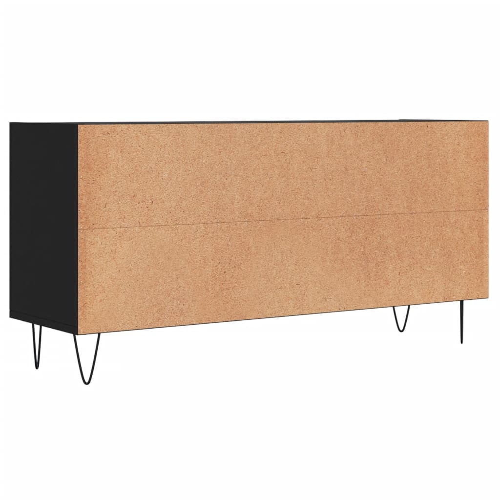 vidaXL Szafka pod TV, czarna, 103,5x30x50 cm, materiał drewnopochodny