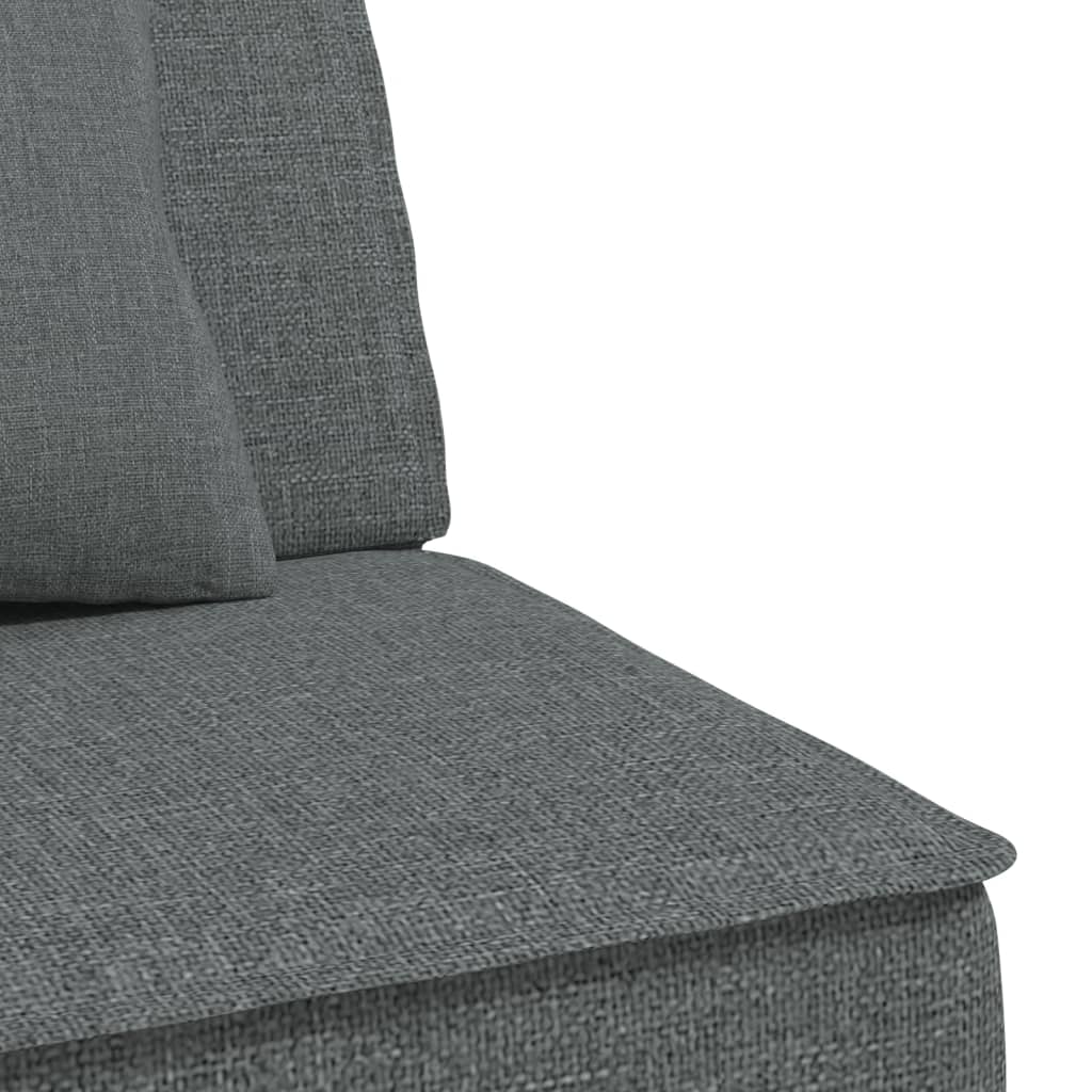 vidaXL Sofa rozkładana L, ciemnoszara, 255x140x70 cm, tkanina