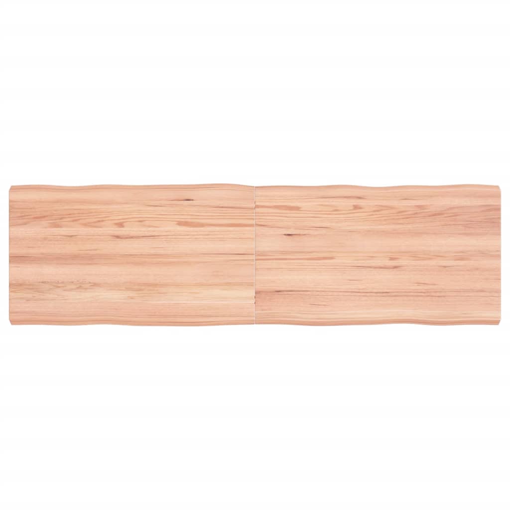 vidaXL Blat jasnobrązowy 140x40x(2-4) cm, drewno z naturalną krawędzią