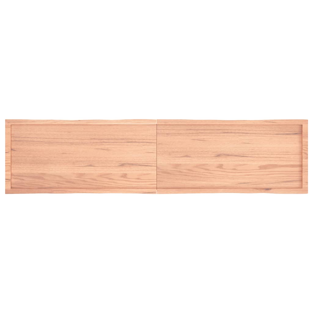 vidaXL Blat, jasnobrązowy 220x50x(2-6) cm drewno z naturalną krawędzią