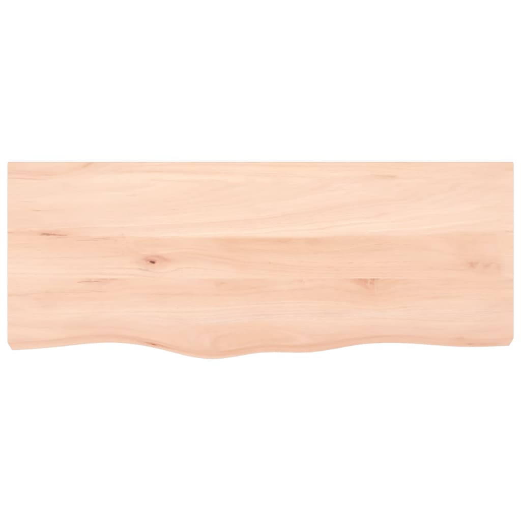 vidaXL Półka, 100x40x(2-4) cm, surowe lite drewno dębowe