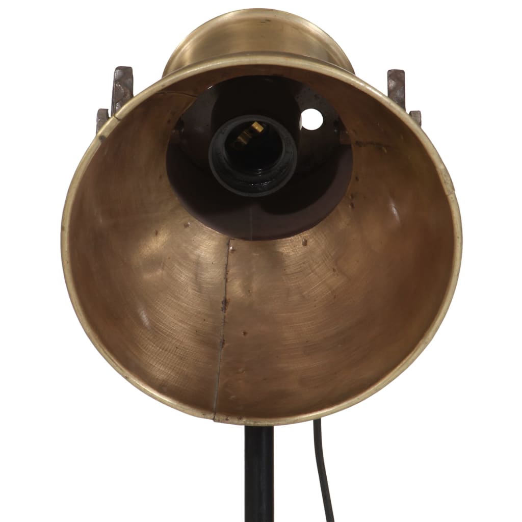 vidaXL Lampa stołowa, 25 W, antyczny mosiądz, 35x35x65/95 cm, E27