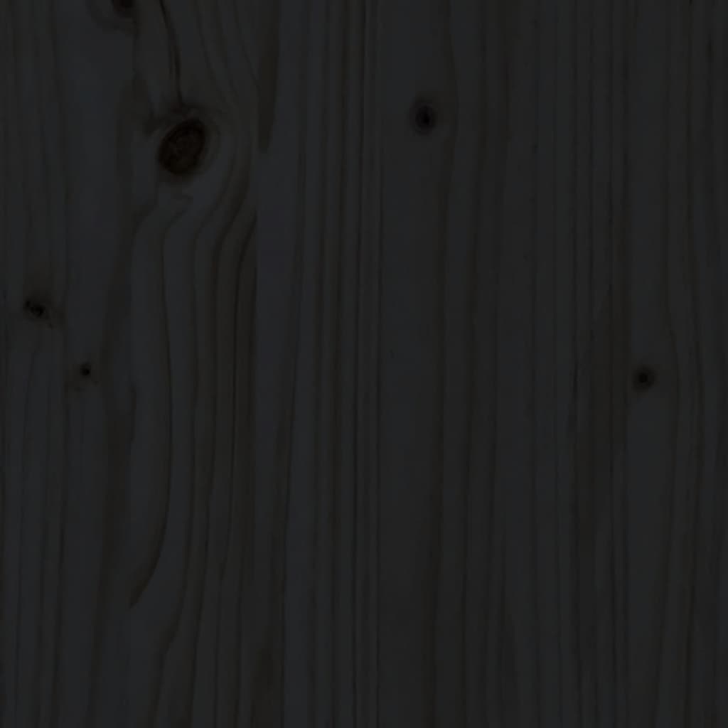 vidaXL 2-cz. zestaw mebli ogrodowych, czarny, drewno sosnowe