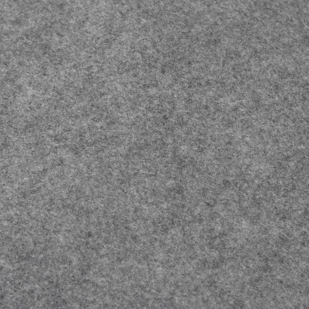 vidaXL Mata pod basen, jasnoszara, 640x321 cm, geowłóknina poliestrowa