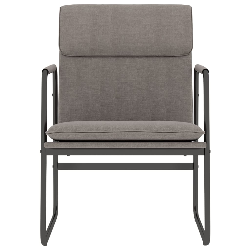 vidaXL Krzesło wypoczynkowe, kolor taupe, 55x64x80 cm, obite tkaniną