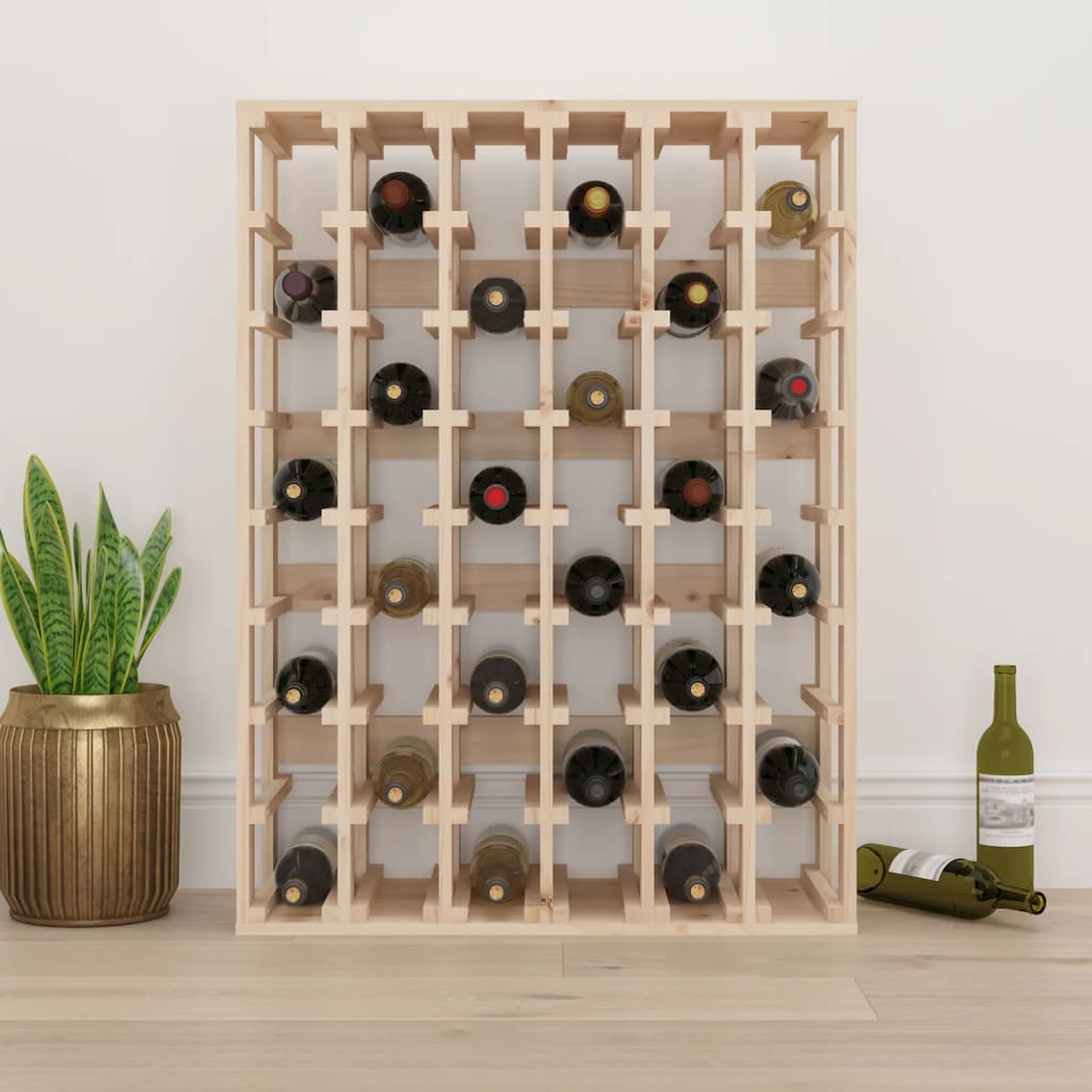 vidaXL Stojak na wino, 70x33x94 cm, lite drewno sosnowe