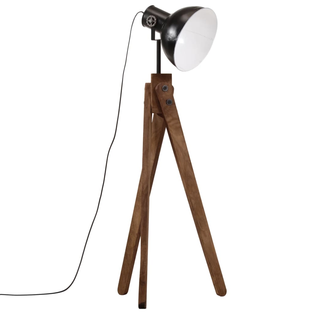 vidaXL Lampa stojąca, 25 W, czarna, 45x45x120 cm, E27