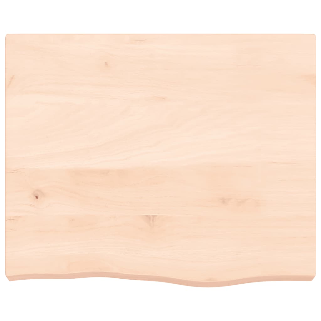 vidaXL Blat stołu, 60x50x(2-6) cm, surowe lite drewno dębowe