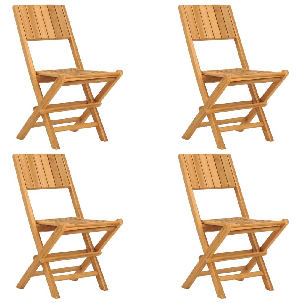 vidaXL Składane krzesła ogrodowe, 4 szt., 47x61x90 cm, drewno tekowe