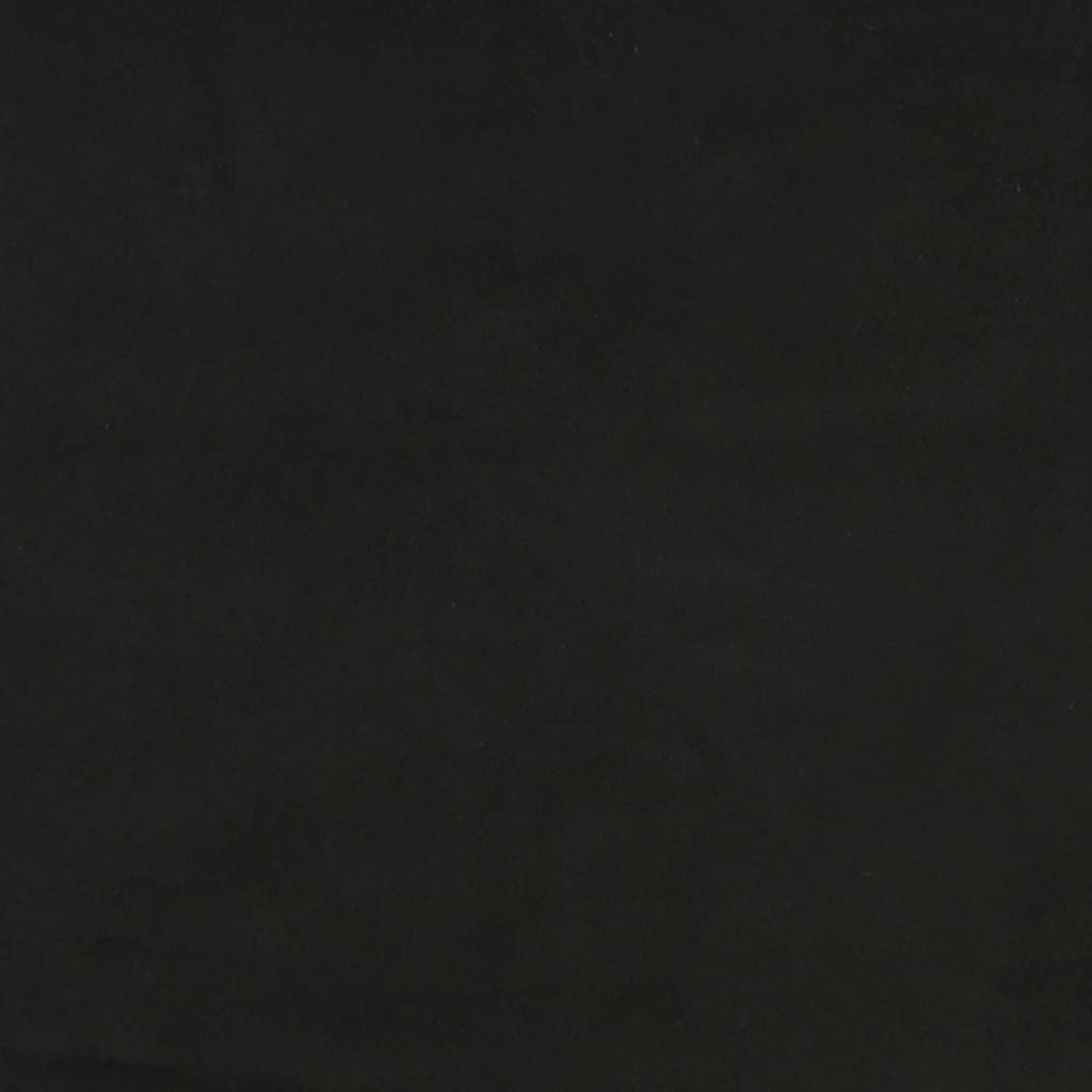 vidaXL Zagłówek uszak, czarny, 147x16x78/88 cm, aksamit