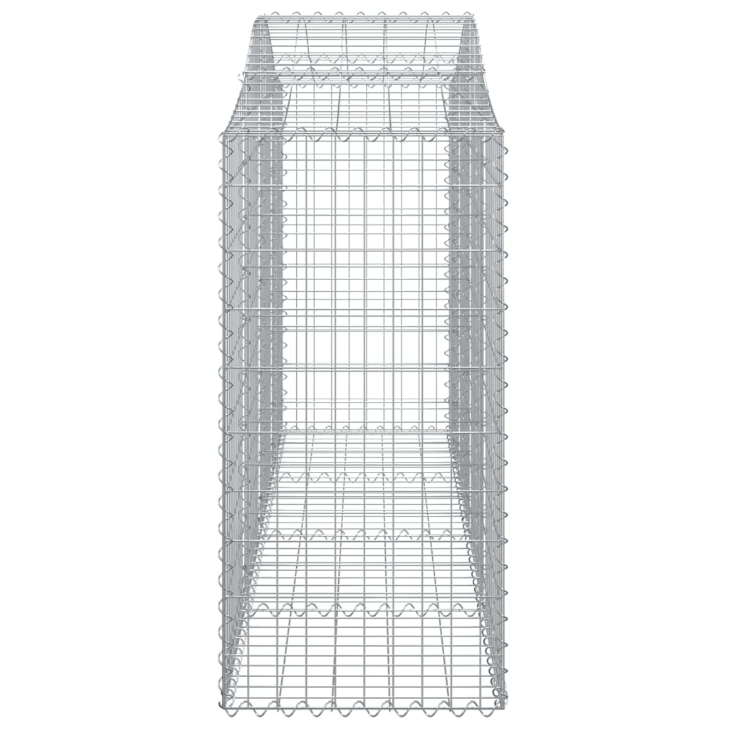 vidaXL Kosze gabionowe, 15 szt, 200x50x100/120cm, galwanizowane żelazo