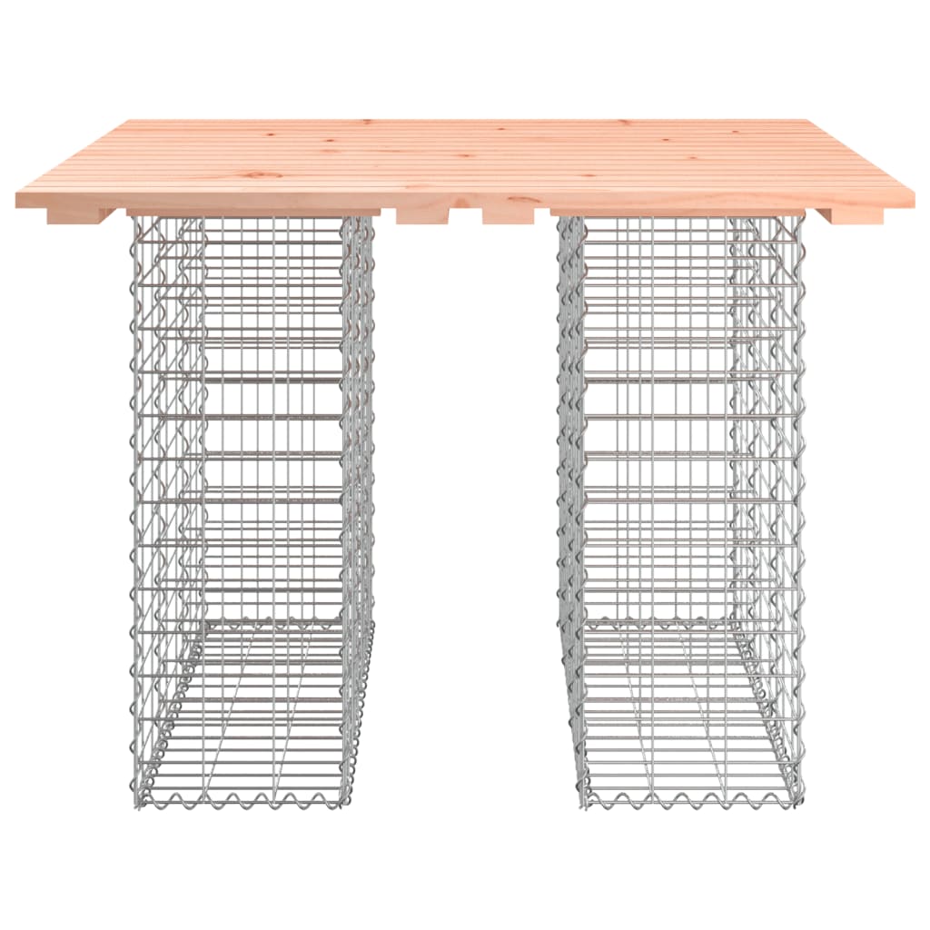 vidaXL Ławka ogrodowa, gabion, 100x102x72 cm, lite drewno daglezjowe