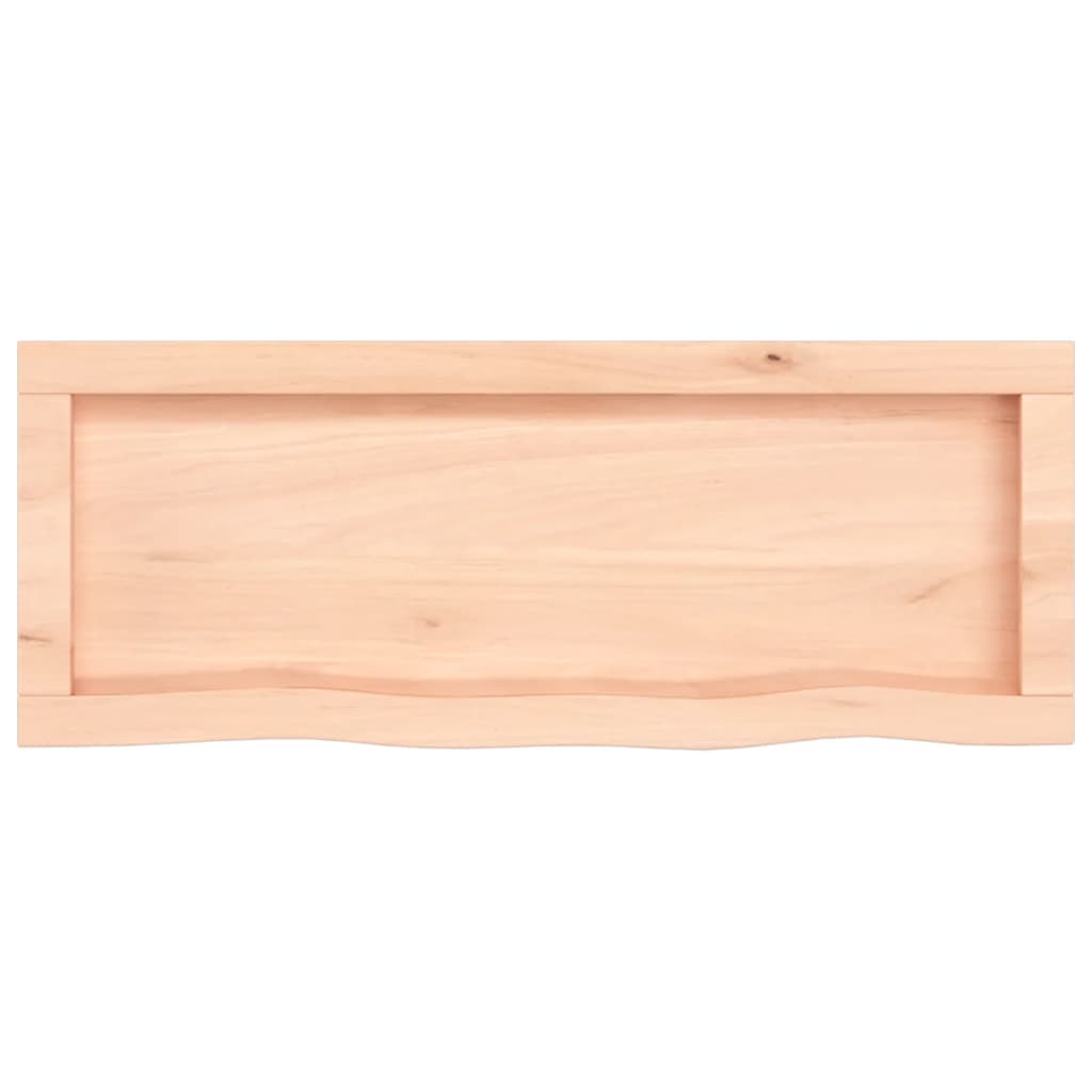 vidaXL Półka, 80x30x(2-6) cm, surowe lite drewno dębowe