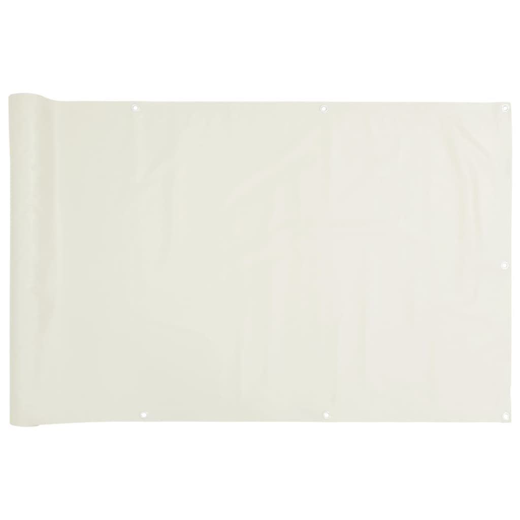 vidaXL Osłona balkonowa, biała, 400x120 cm, PVC