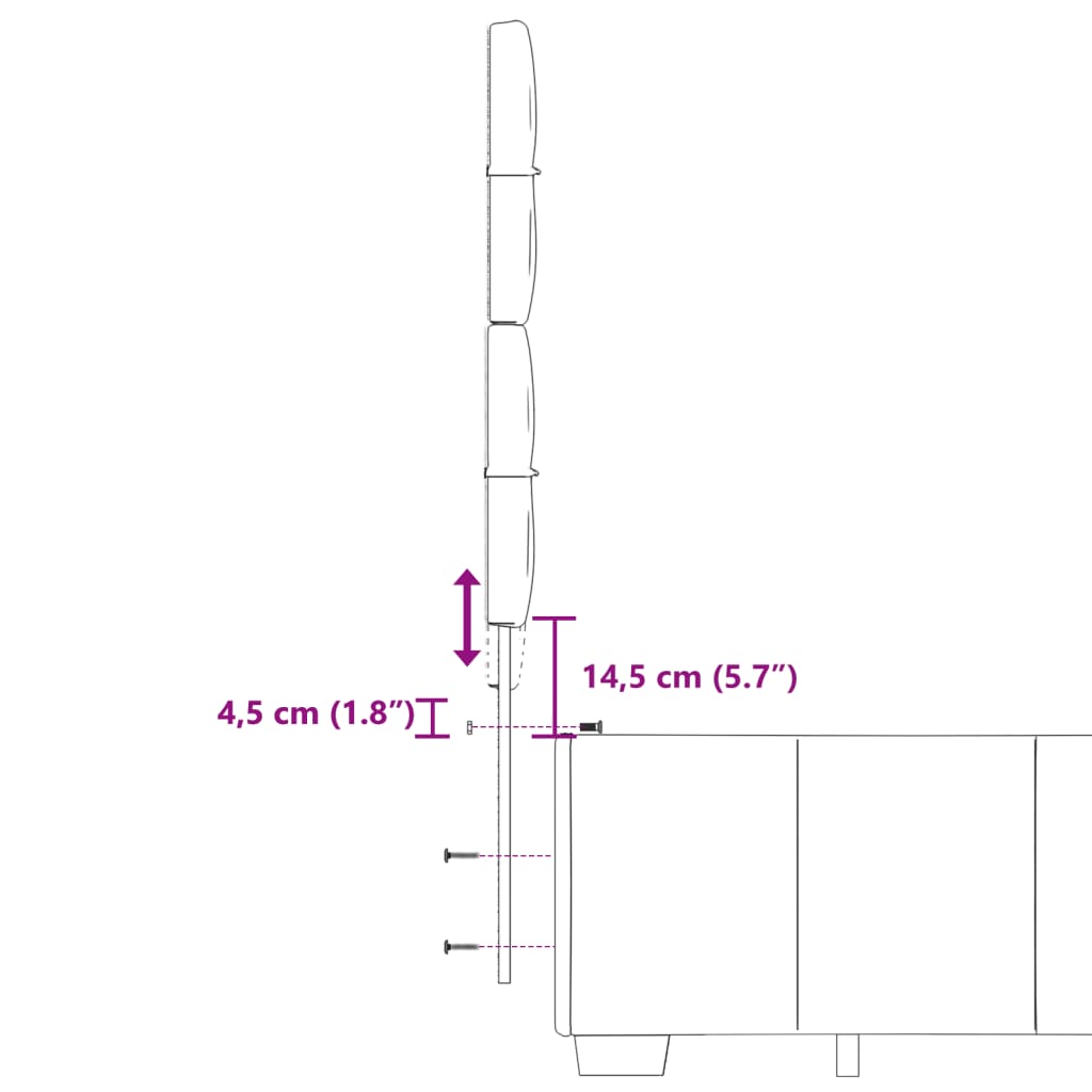 vidaXL Łóżko kontynentalne z materacem, ciemnoszara tkanina 200x200 cm