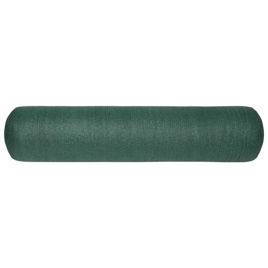 vidaXL Siatka cieniująca, zielona, 1x10 m, HDPE, 150 g/m²