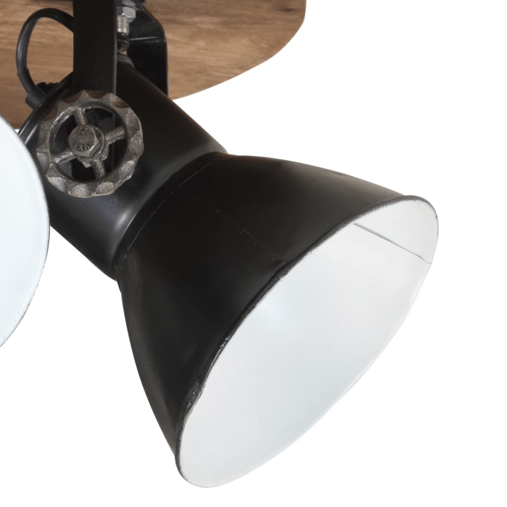 vidaXL Lampa sufitowa 25 W, czarna, 50x50x25 cm, E27