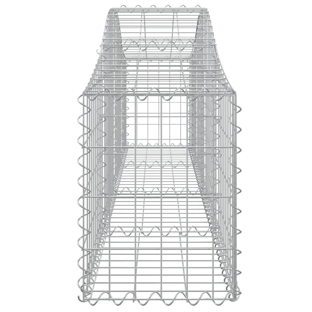 vidaXL Kosze gabionowe, 18 szt, 200x30x40/60 cm, galwanizowane żelazo