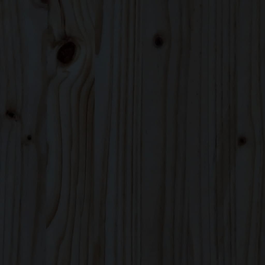 vidaXL Ogrodowa sofa środkowa, czarna, lite drewno sosnowe