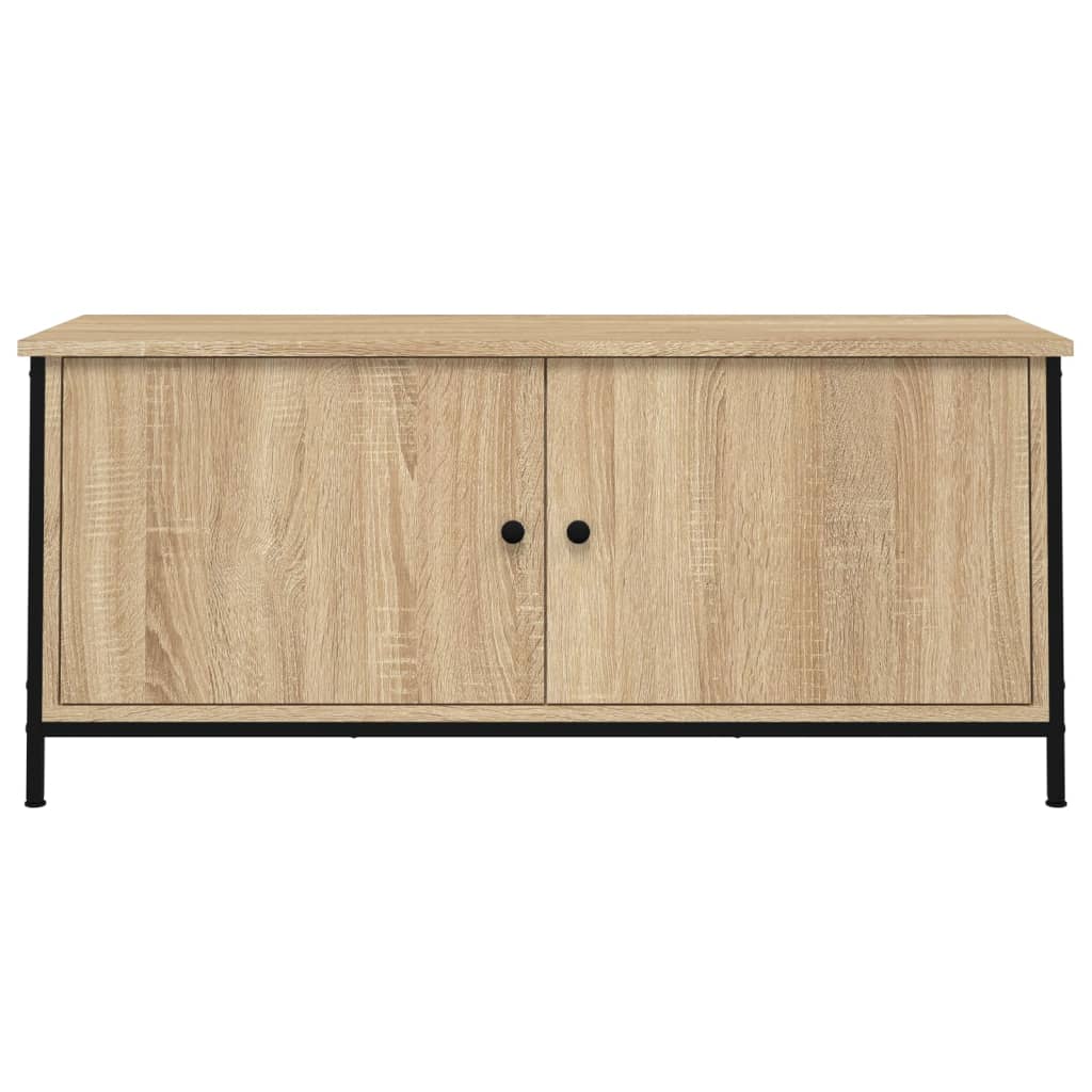 vidaXL Szafka pod TV, dąb sonoma, 102x35x45 cm materiał drewnopochodny