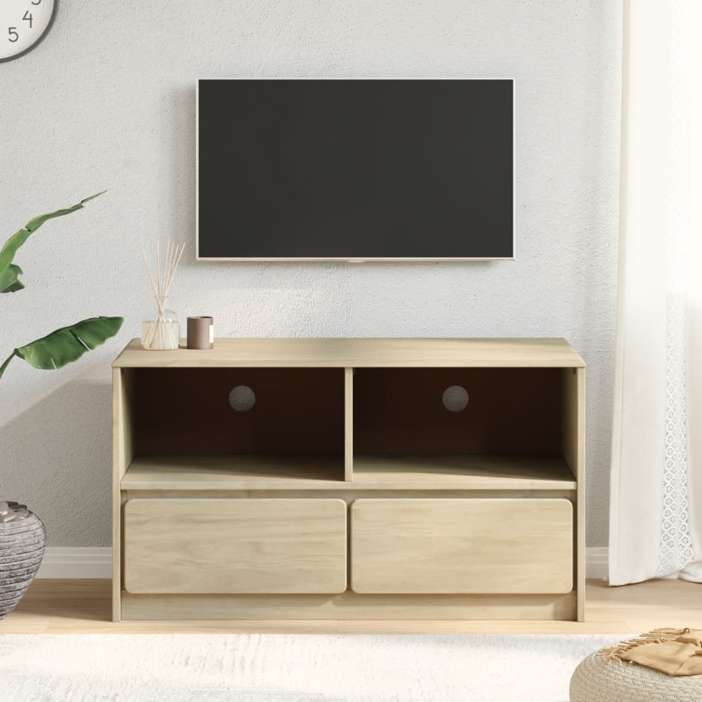 vidaXL Szafka pod TV SAUDA, kolor dębu, 99x43x55 cm, drewno sosnowe