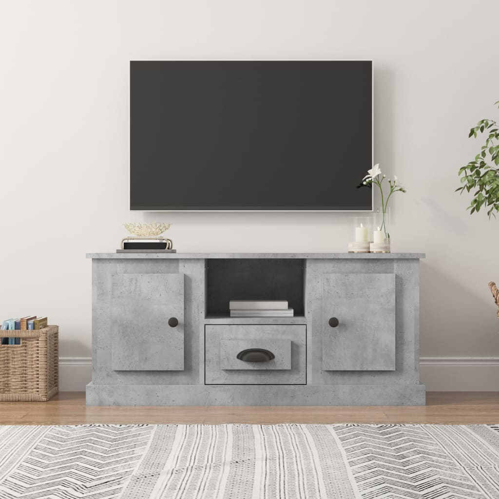 vidaXL Szafka pod TV, szarość betonu, 100x35,5x45 cm