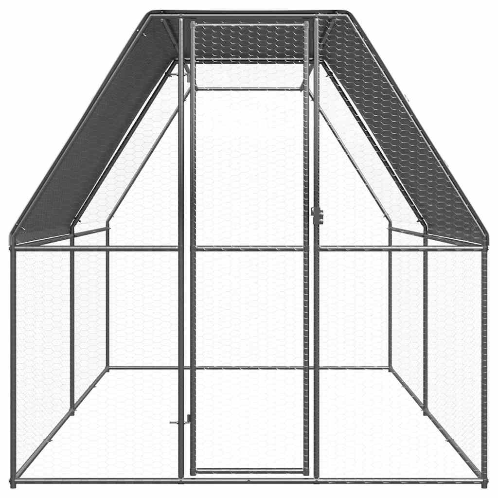 vidaXL Klatka dla kurcząt, 2x4x2 m, stal galwanizowana