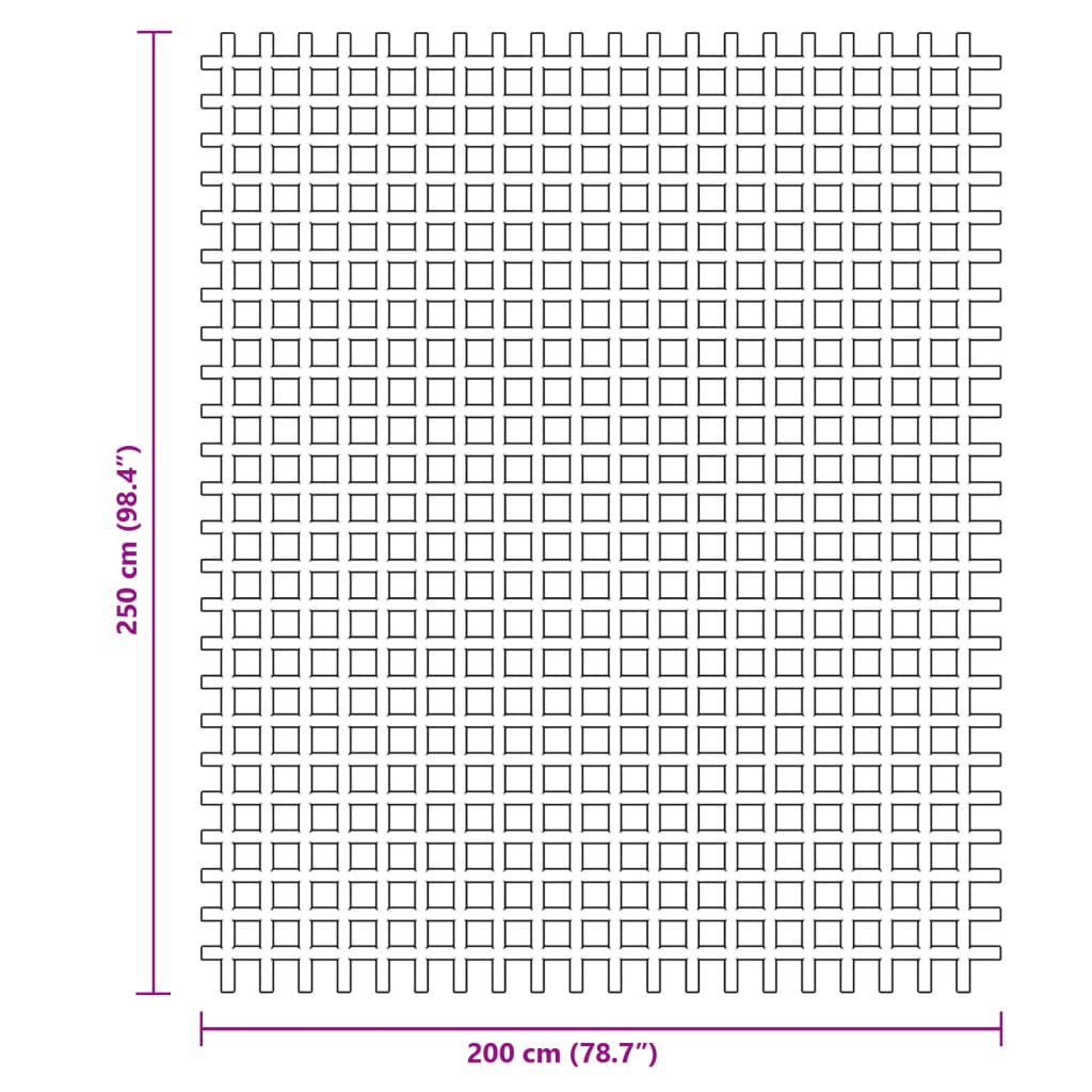 vidaXL Mata podłogowa na kemping, antracytowa, 2,5x2 m