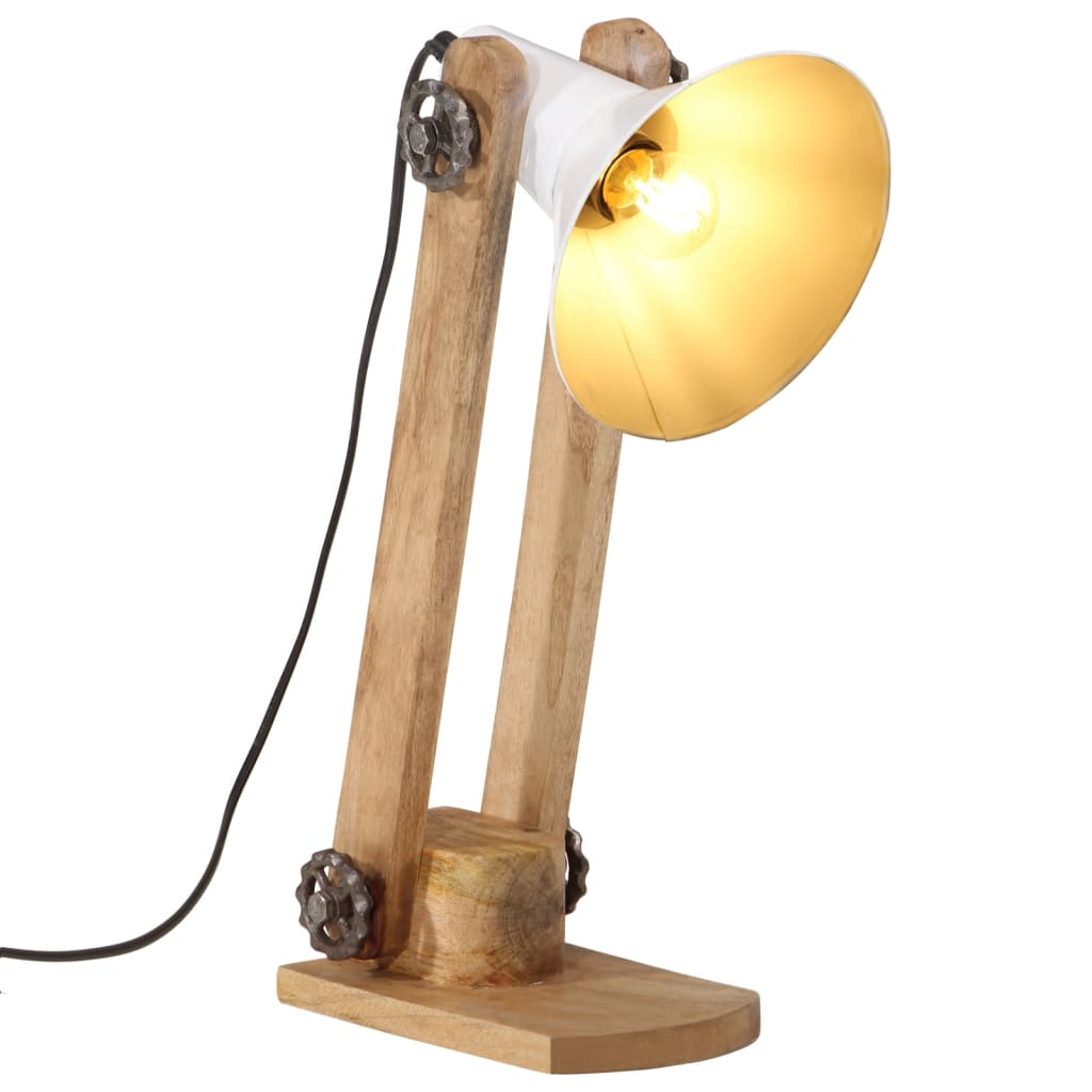 vidaXL Lampa stołowa, 25 W, biała, 23x13x52 cm, E27