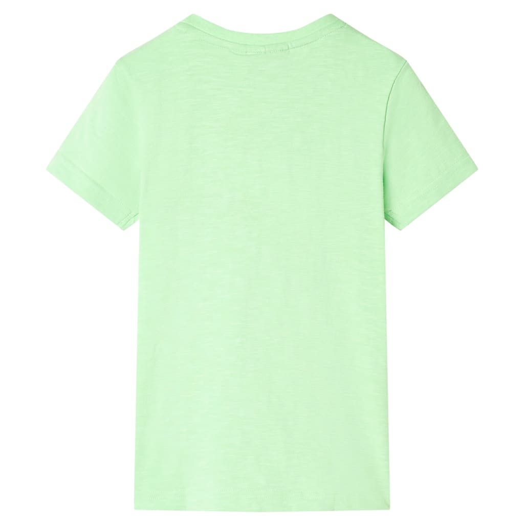 Koszulka dziecięca, neonowa zieleń, 128