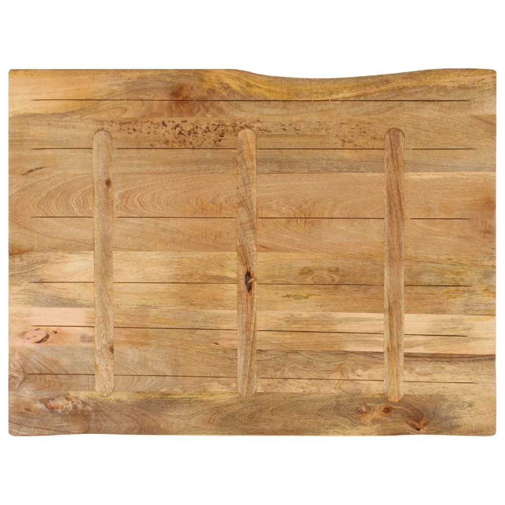 vidaXL Blat stołu, 90x80x2,5 cm, naturalna krawędź, lite drewno mango