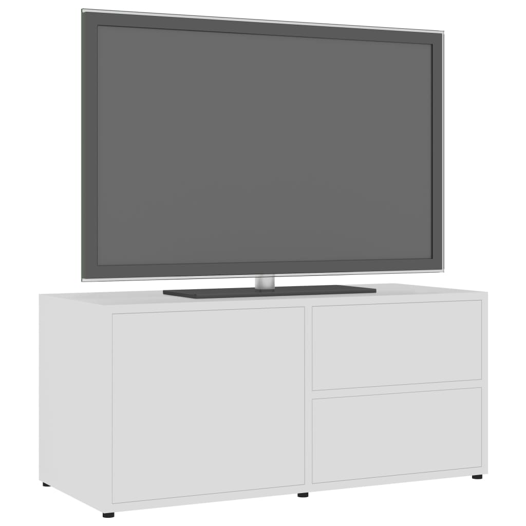 vidaXL Szafka pod TV, biała, 80x34x36 cm, materiał drewnopochodny