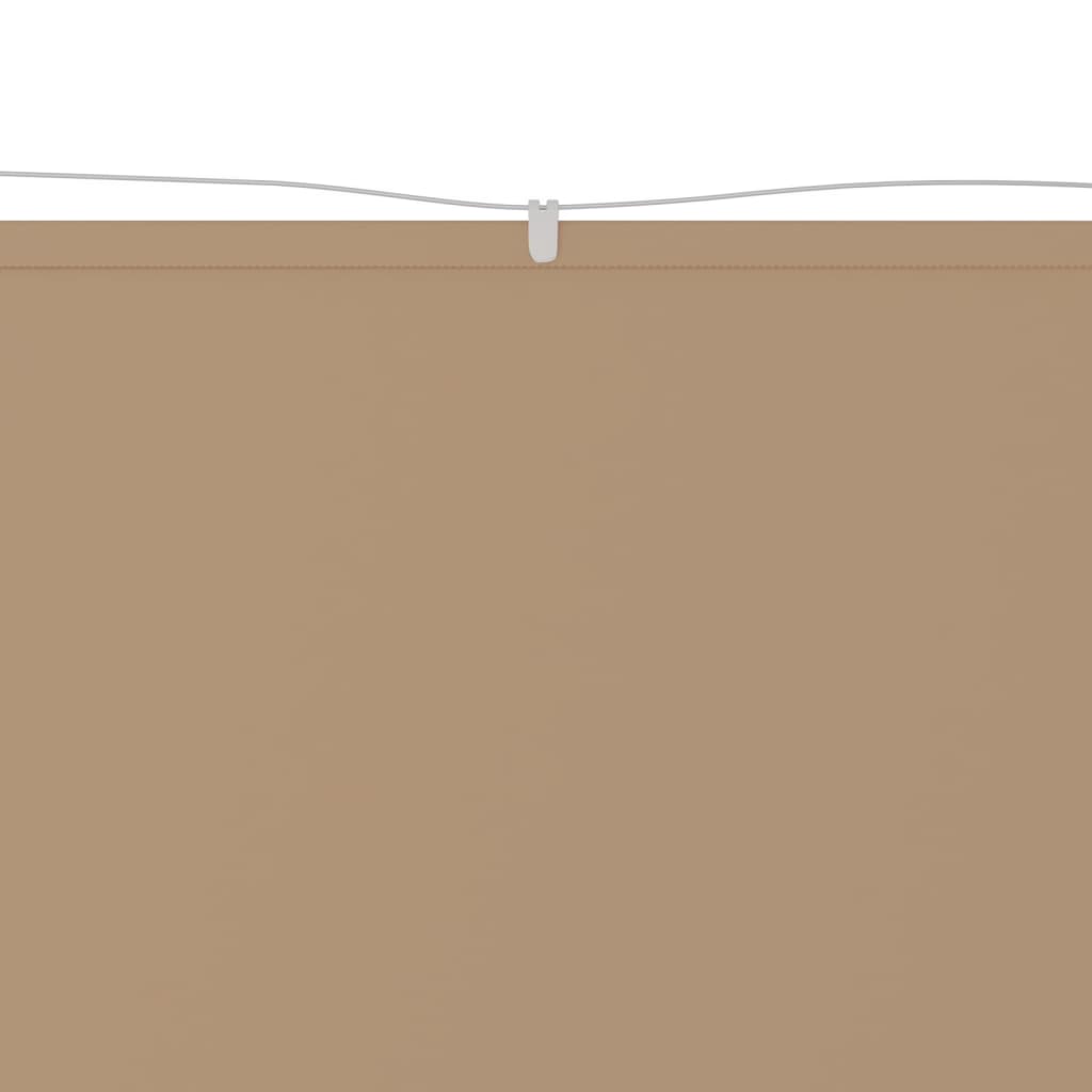vidaXL Markiza pionowa, kolor taupe, 100x600 cm, tkanina Oxford