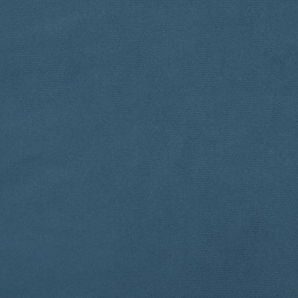 vidaXL Zagłówek do łóżka, ciemnoniebieski, 100x7x78/88 cm, aksamit