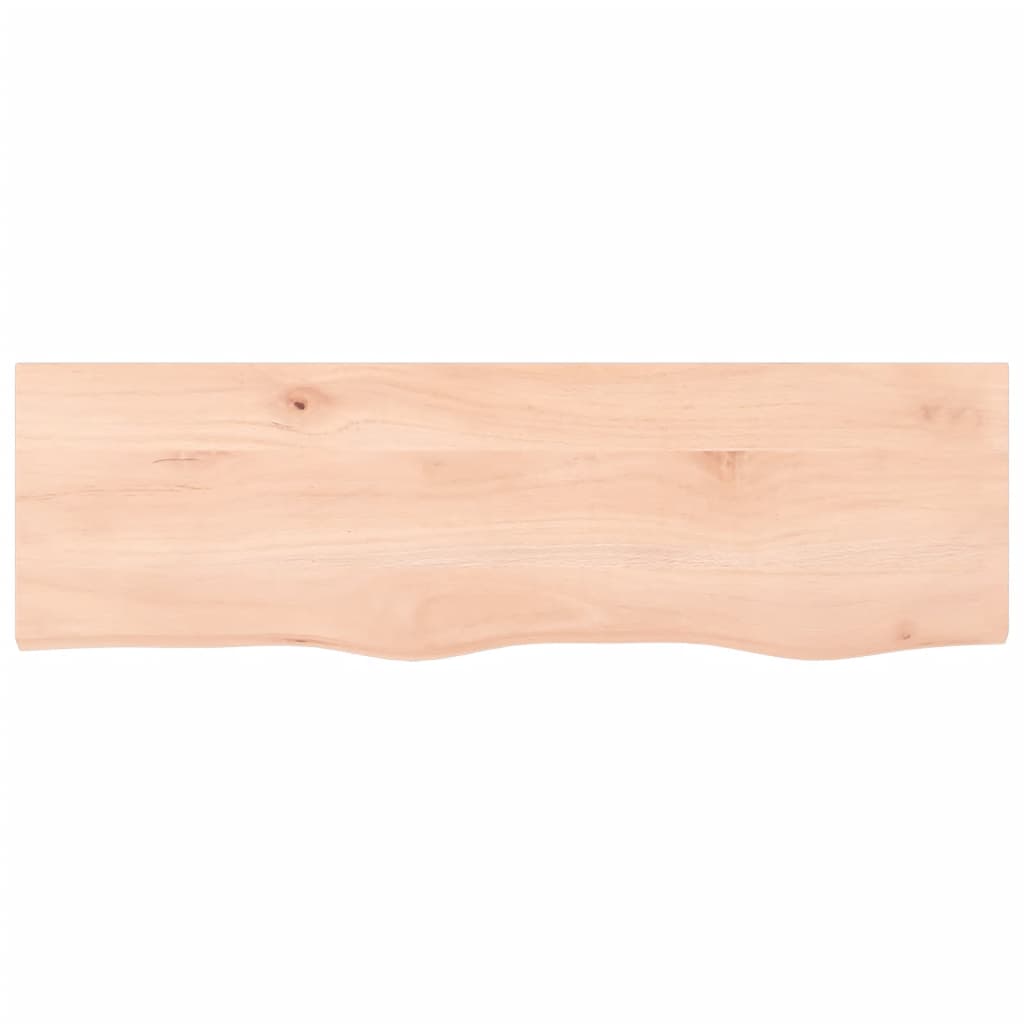 vidaXL Półka, 100x30x(2-4) cm, surowe lite drewno dębowe