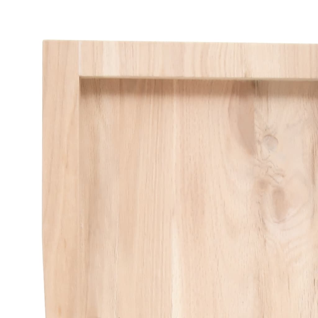 vidaXL Blat do łazienki, 140x60x(2-4) cm, surowe, lite drewno